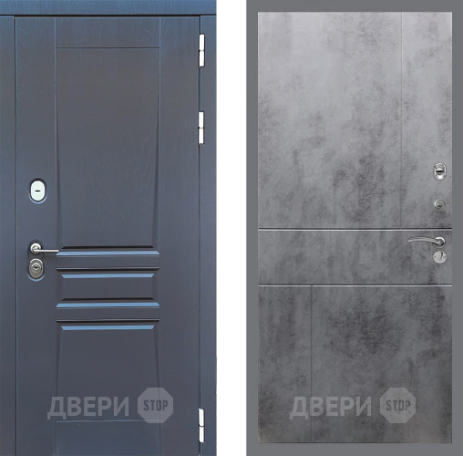 Дверь Стоп ПЛАТИНУМ ФЛ-290 Бетон темный в Чехове