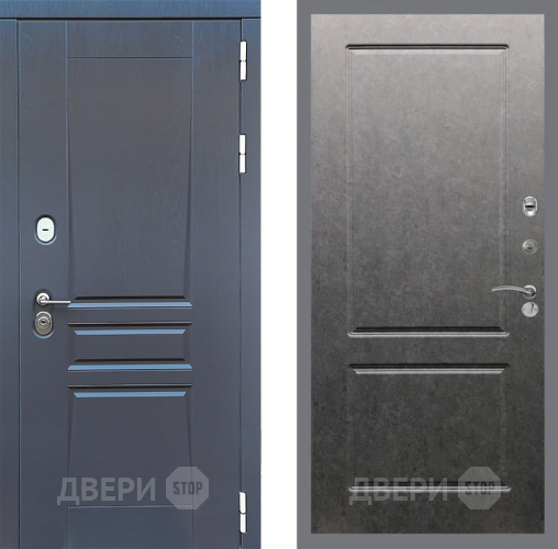 Входная металлическая Дверь Стоп ПЛАТИНУМ ФЛ-117 Штукатурка графит в Чехове