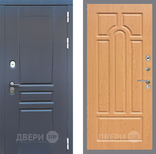 Входная металлическая Дверь Стоп ПЛАТИНУМ ФЛ-58 Дуб в Чехове