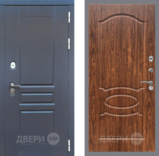 Дверь Стоп ПЛАТИНУМ ФЛ-128 орех тисненый в Чехове