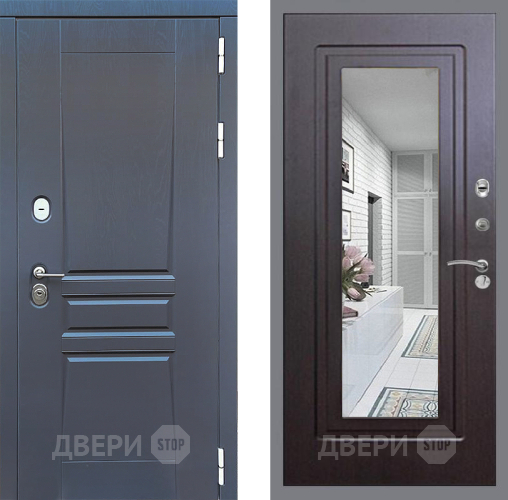 Дверь Стоп ПЛАТИНУМ Зеркало ФЛ-120 Венге в Чехове