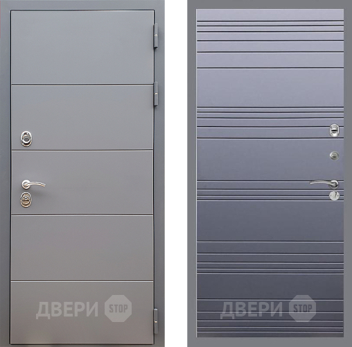 Дверь Стоп АРТ ГРАФИТ Лайн Силк титан в Чехове