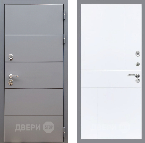 Дверь Стоп АРТ ГРАФИТ ФЛ-290 Силк Сноу в Чехове
