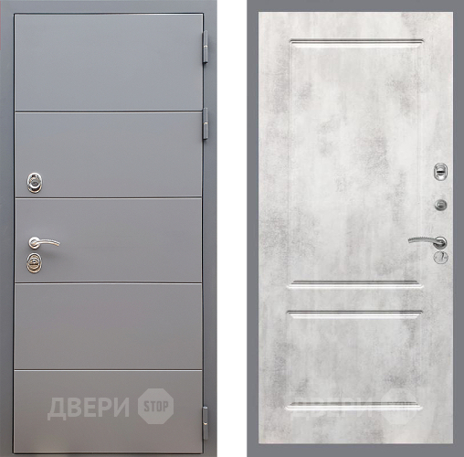 Дверь Стоп АРТ ГРАФИТ ФЛ-117 Бетон светлый в Чехове