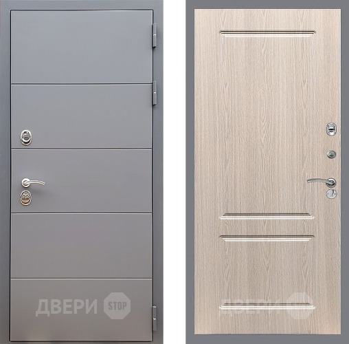 Дверь Стоп АРТ ГРАФИТ ФЛ-117 Беленый дуб в Чехове