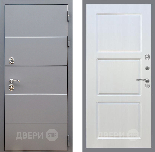 Входная металлическая Дверь Стоп АРТ ГРАФИТ ФЛ-3 Лиственница беж в Чехове