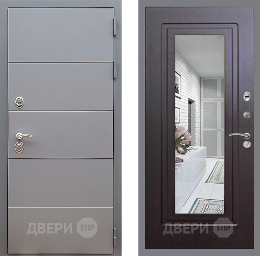 Дверь Стоп АРТ ГРАФИТ Зеркало ФЛ-120 Венге в Чехове
