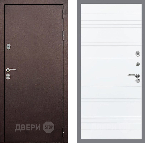 Дверь Стоп КЛАССИК Медь Лайн Силк Сноу в Чехове