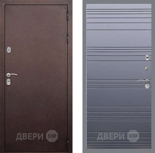 Дверь Стоп КЛАССИК Медь Лайн Силк титан в Чехове
