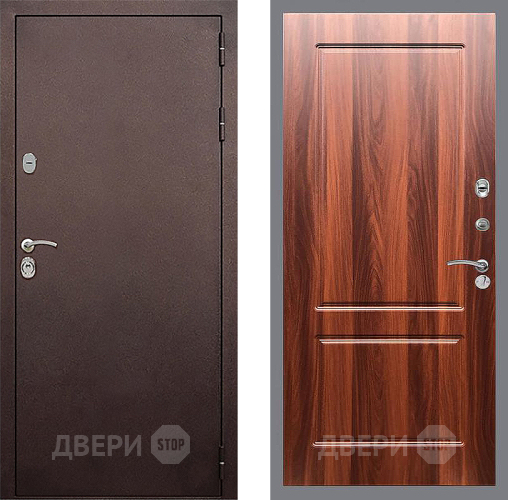 Дверь Стоп КЛАССИК Медь ФЛ-117 Итальянский орех в Чехове