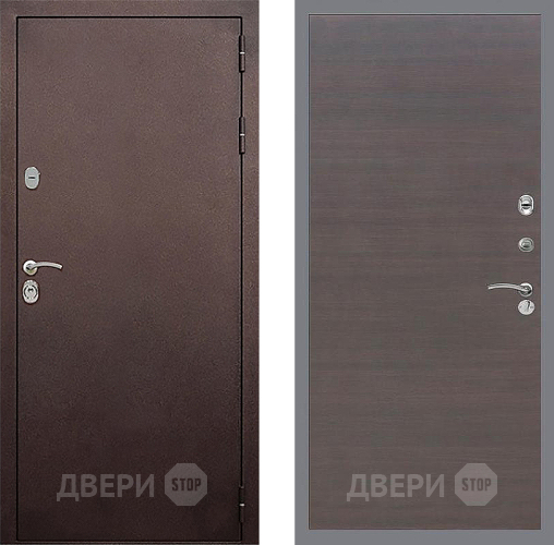 Дверь Стоп КЛАССИК Медь Гладкая венге поперечный в Чехове