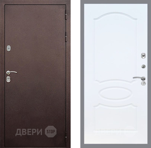 Дверь Стоп КЛАССИК Медь ФЛ-128 Белый ясень в Чехове