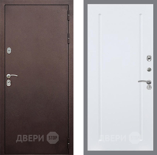 Дверь Стоп КЛАССИК Медь ФЛ-68 Силк Сноу в Чехове