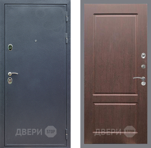 Входная металлическая Дверь Стоп СИЛЬВЕР ФЛ-117 Орех премиум в Чехове
