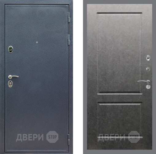 Входная металлическая Дверь Стоп СИЛЬВЕР ФЛ-117 Штукатурка графит в Чехове