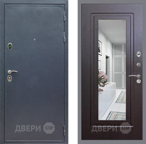 Дверь Стоп СИЛЬВЕР Зеркало ФЛ-120 Венге в Чехове