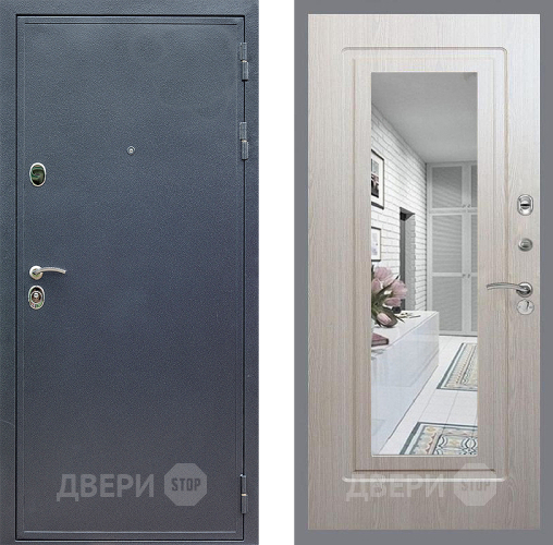 Дверь Стоп СИЛЬВЕР Зеркало ФЛ-120 Беленый дуб в Чехове