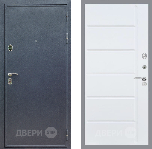 Входная металлическая Дверь Стоп СИЛЬВЕР ФЛ-102 Белый ясень в Чехове