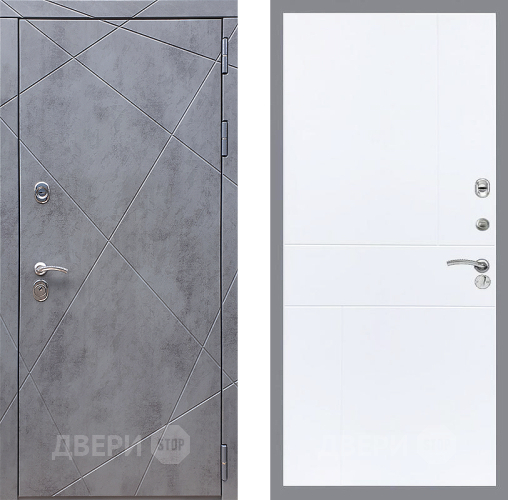 Входная металлическая Дверь Стоп Лучи ФЛ-290 Силк Сноу в Чехове