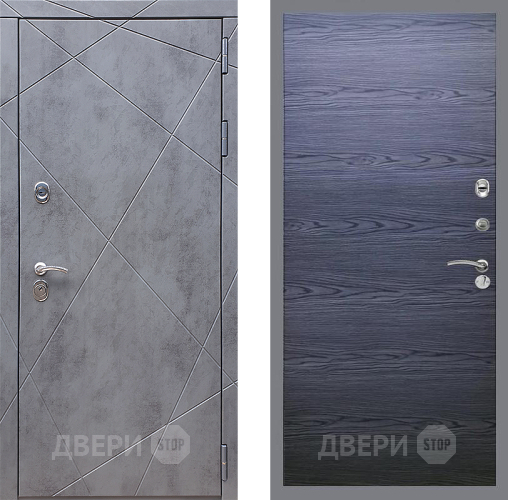 Дверь Стоп Лучи Гладкая Дуб тангенальный черный в Чехове