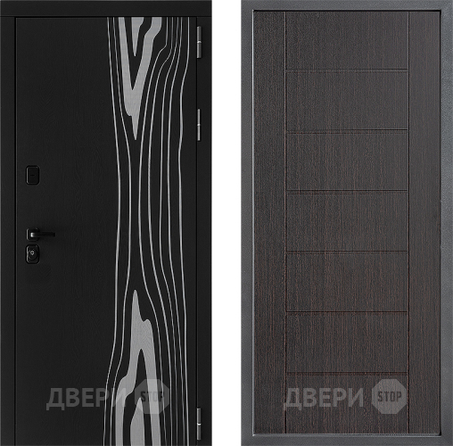 Входная металлическая Дверь Дверной континент ДК-12 ФЛ-Лайн Венге в Чехове