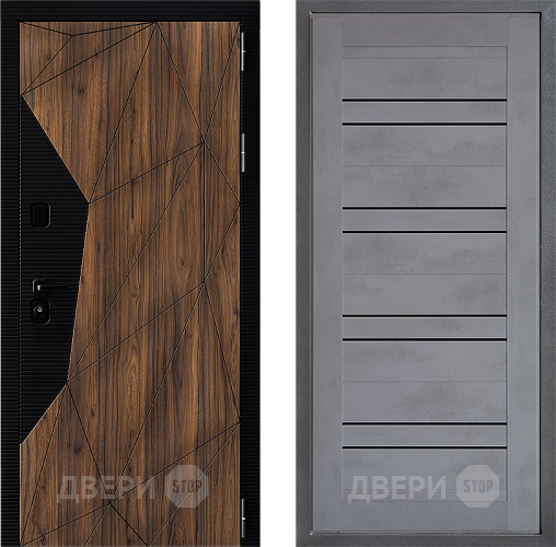 Дверь Дверной континент ДК-11 ФЛ-49 Бетон серый в Чехове