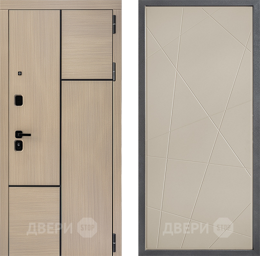 Входная металлическая Дверь Дверной континент ДК-14 ФЛ-655 Капучино в Чехове