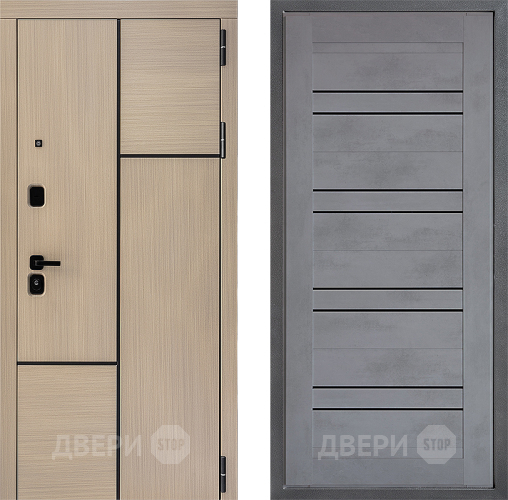 Дверь Дверной континент ДК-14 ФЛ-49 Бетон серый в Чехове