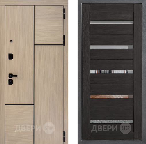 Входная металлическая Дверь Дверной континент ДК-14 ФЛ-47 Венге в Чехове