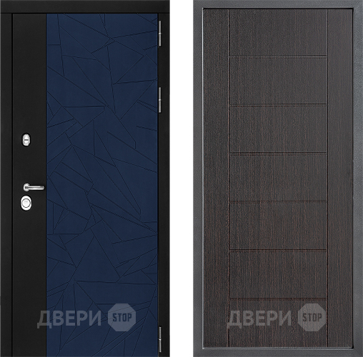 Входная металлическая Дверь Дверной континент ДК-9 ФЛ-Лайн Венге в Чехове