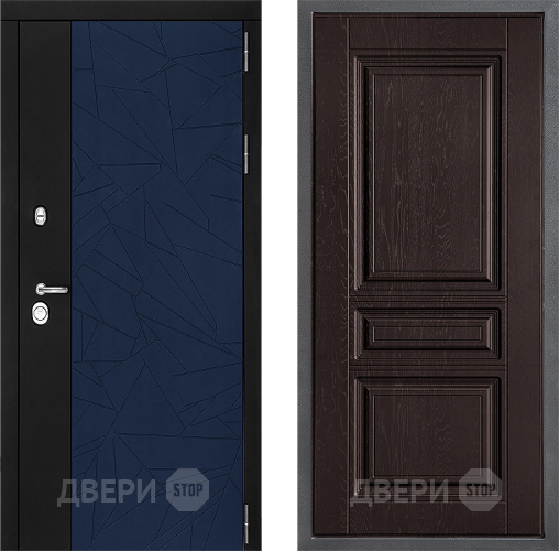 Входная металлическая Дверь Дверной континент ДК-9 ФЛ-243 Дуб шоколадный в Чехове