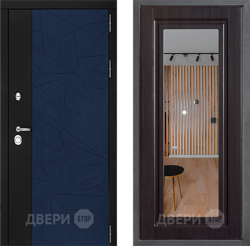Дверь Дверной континент ДК-9 ФЛЗ Зеркало Венге в Чехове