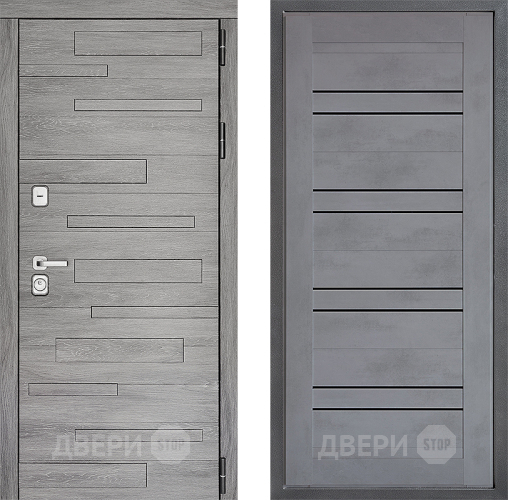 Дверь Дверной континент ДК-10 ФЛ-49 Бетон серый в Чехове