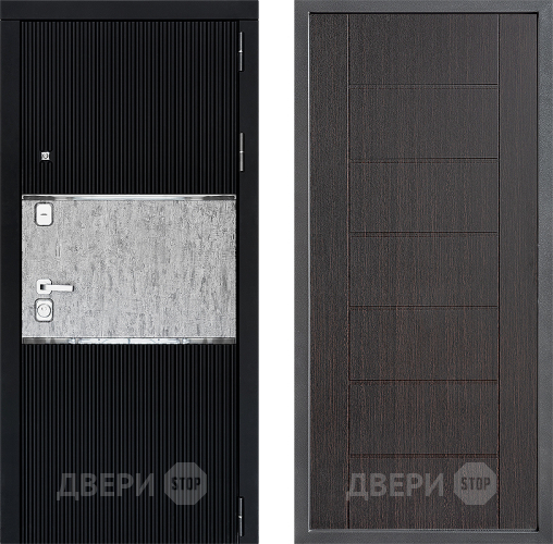 Входная металлическая Дверь Дверной континент ДК-13 ФЛ-Лайн Венге в Чехове