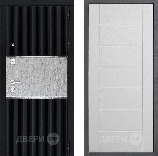 Входная металлическая Дверь Дверной континент ДК-13 ФЛ-Лайн Белое дерево в Чехове