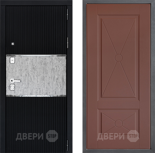 Входная металлическая Дверь Дверной континент ДК-13 ФЛ-617 Ясень шоколадный в Чехове