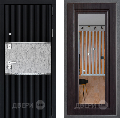 Дверь Дверной континент ДК-13 ФЛЗ Зеркало Венге в Чехове