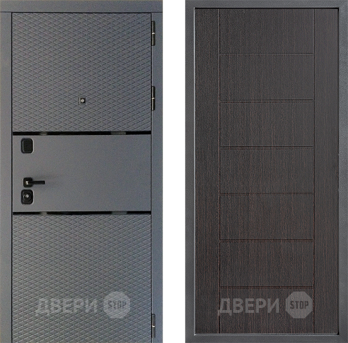 Дверь Дверной континент Диамант Дизайн ФЛ-Лайн Венге в Чехове