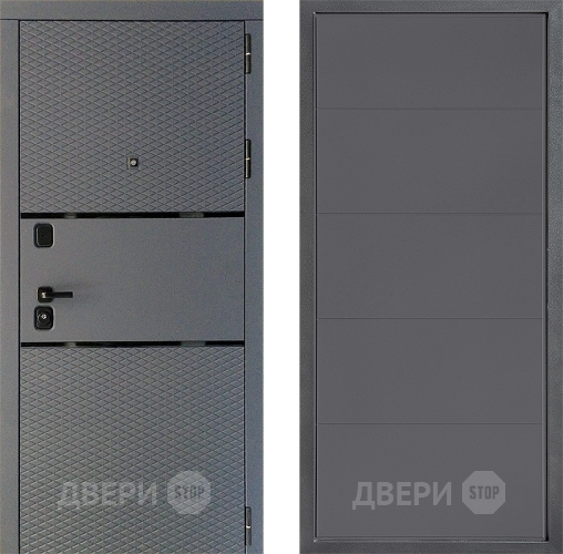 Дверь Дверной континент Диамант Дизайн ФЛ-649 Графит софт в Чехове