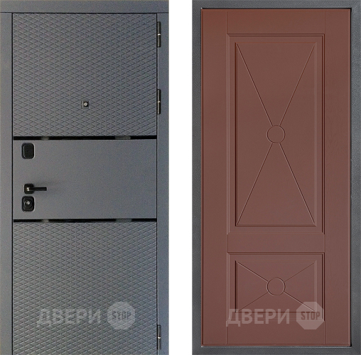 Входная металлическая Дверь Дверной континент Диамант Дизайн ФЛ-617 Ясень шоколадный в Чехове