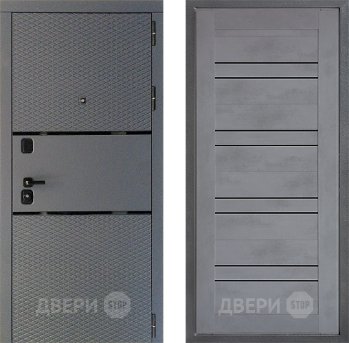 Дверь Дверной континент Диамант Дизайн ФЛ-49 Бетон серый в Чехове