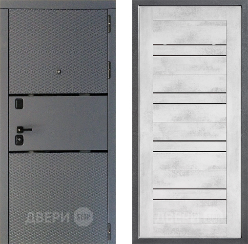 Дверь Дверной континент Диамант Дизайн ФЛ-49 Бетон снежный в Чехове