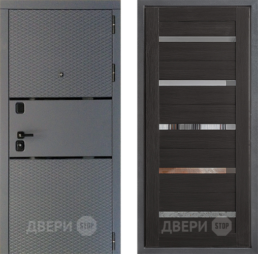 Входная металлическая Дверь Дверной континент Диамант Дизайн ФЛ-47 Венге в Чехове