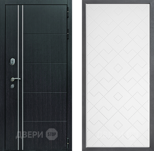 Входная металлическая Дверь Дверной континент Теплолюкс Дизайн ФЛ-Тиффани Белый софт в Чехове