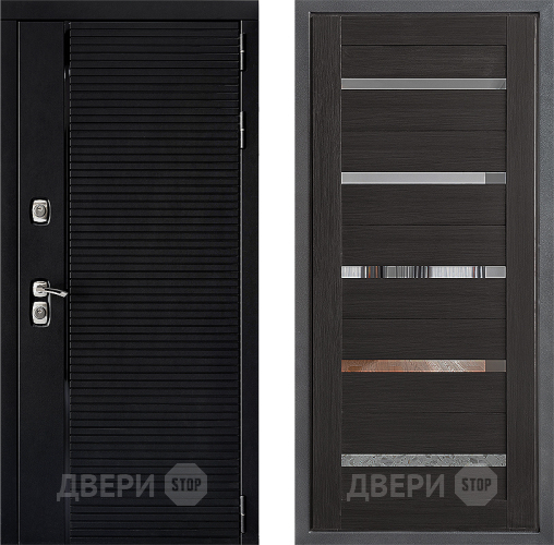 Входная металлическая Дверь Дверной континент ДК-1 ФЛ-47 Венге в Чехове