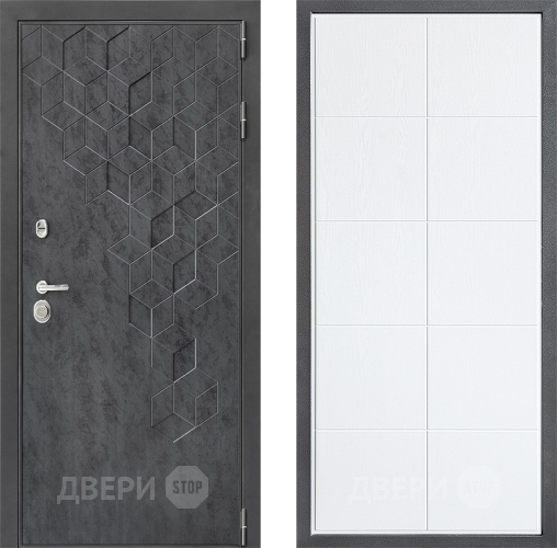Входная металлическая Дверь Дверной континент ДК-3/713 ФЛ-Кватро Белое дерево в Чехове