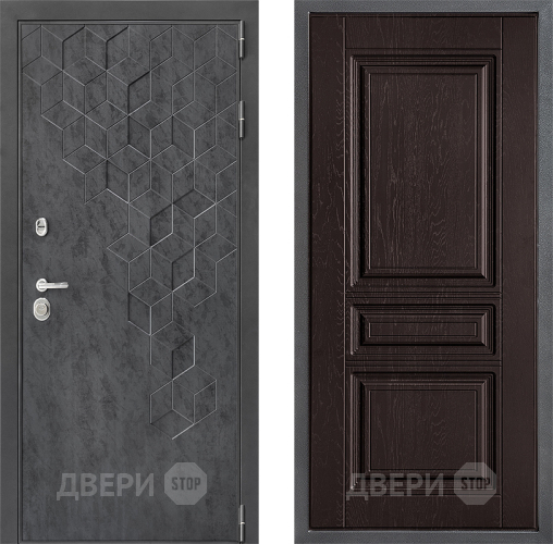 Входная металлическая Дверь Дверной континент ДК-3/713 ФЛ-243 Дуб шоколадный в Чехове