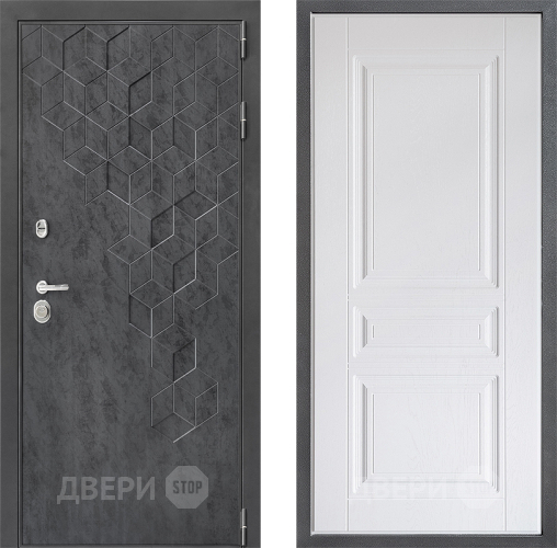 Дверь Дверной континент ДК-3/713 ФЛ-243 Альберо Браш серебро в Чехове
