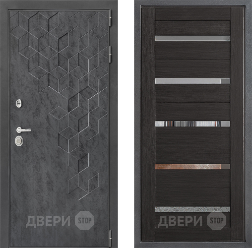 Входная металлическая Дверь Дверной континент ДК-3/713 ФЛ-47 Венге в Чехове