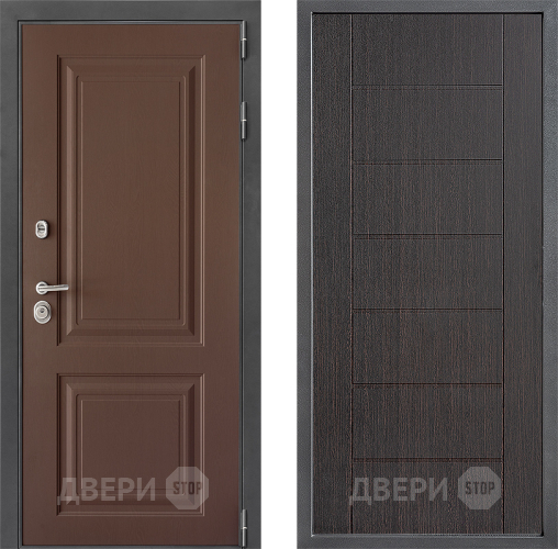 Входная металлическая Дверь Дверной континент ДК-3/729 ФЛ-Лайн Венге в Чехове